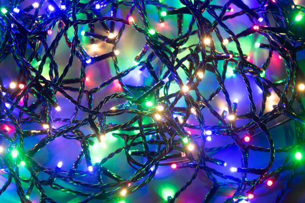Lampki choinkowe 600 LED kolorowe