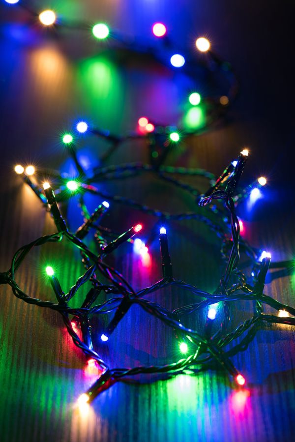 Lampki choinkowe 600 LED kolorowe