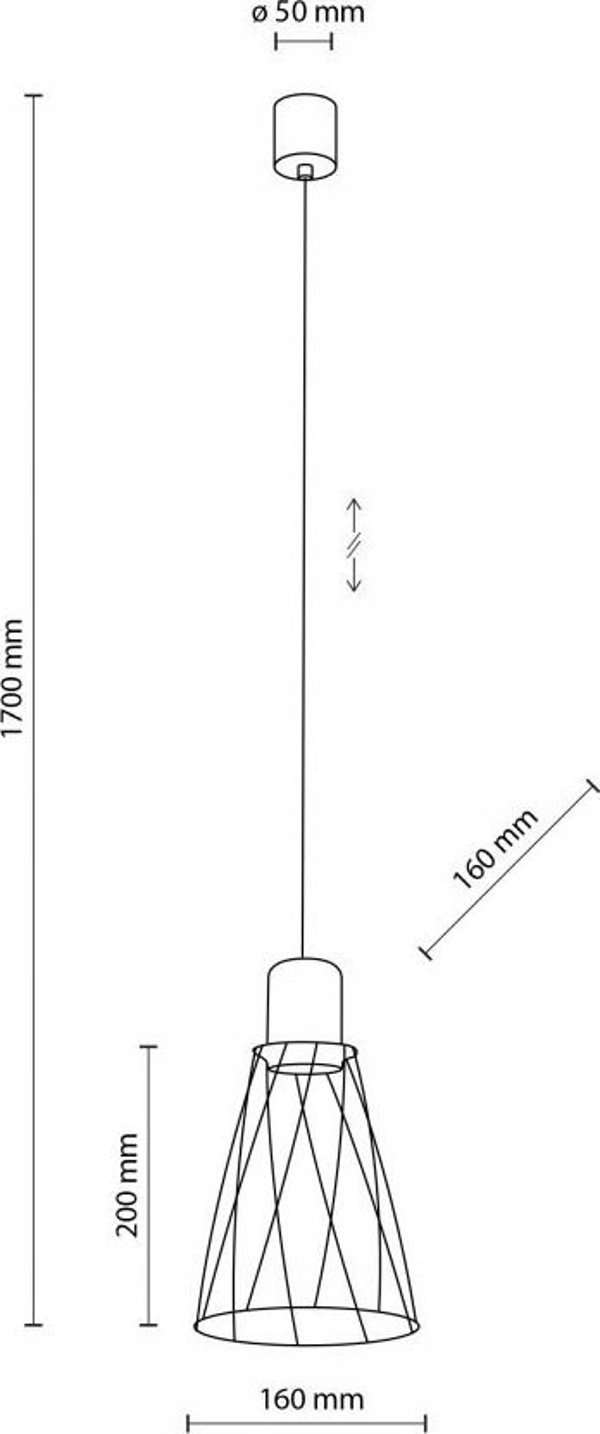 Φωτιστικό κρεμαστό TK Lighting LAMP PENDANT MODESTO 16 CM GU10 10W