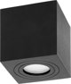 Φωτιστικό οροφής Orno MEGY DLS GU10 downlight max 50W, IP54, τετράγωνο, μαύρο, αλουμίνιο, AD-OD-6143BGU10