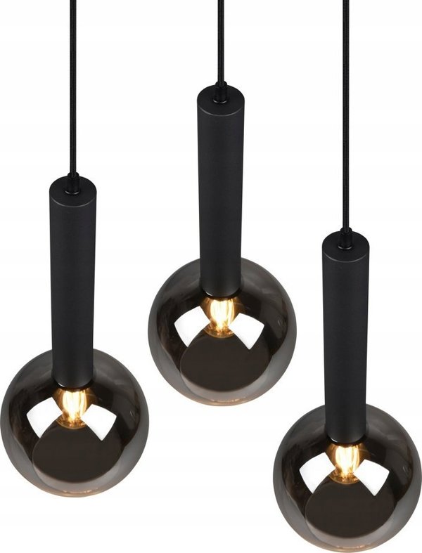 Κρεμαστό φωτιστικό Sourcing PENDANT LIGHT CLAYTON 3XE27 MATT BLACK