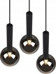 Κρεμαστό φωτιστικό Sourcing PENDANT LIGHT CLAYTON 3XE27 MATT BLACK