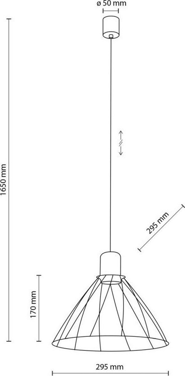 Φωτιστικό κρεμαστό TK Lighting LAMP PENDANT MODESTO 29.5 GU10 10W