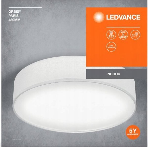 Φωτιστικό οροφής Ledvance PLAFON LEDVANCE ORBIS PARIS 3XE27 WT