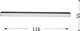 Φωτιστικό οροφής Sourcing LED SURFACE MOUNT 40W,120CM, BLACK LIMAN