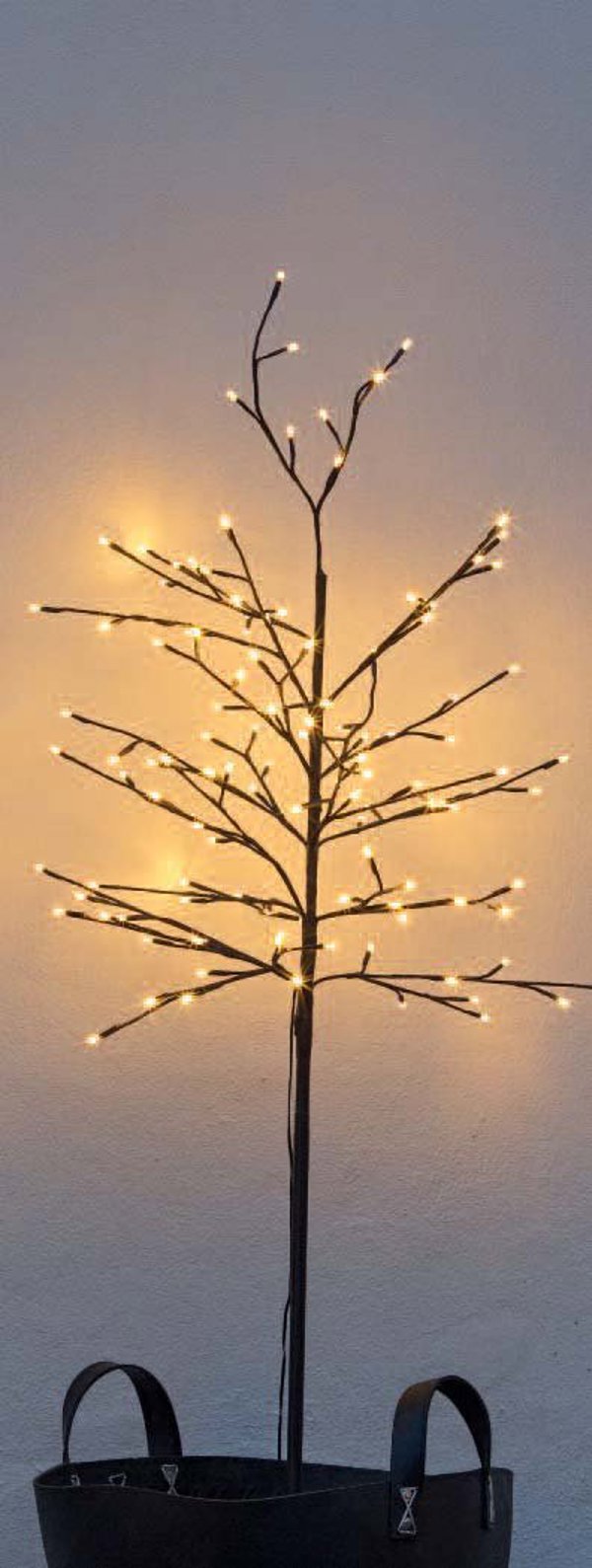 Sirius Noah Χριστουγεννιάτικα Λαμπάκια Δέντρου, 160 LED, Θερμό Λευκό, 8m, Καφέ Σύρμα