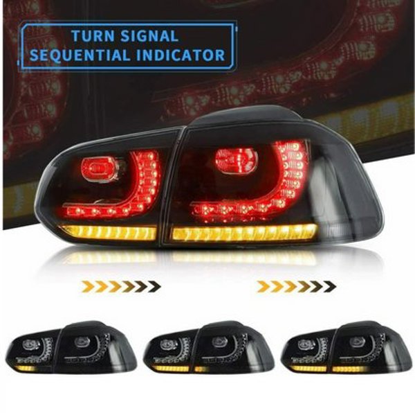 Car Light Φώτα Πίσω LED Δυναμικά για Volkswagen Golf VI, Καπνιστά
