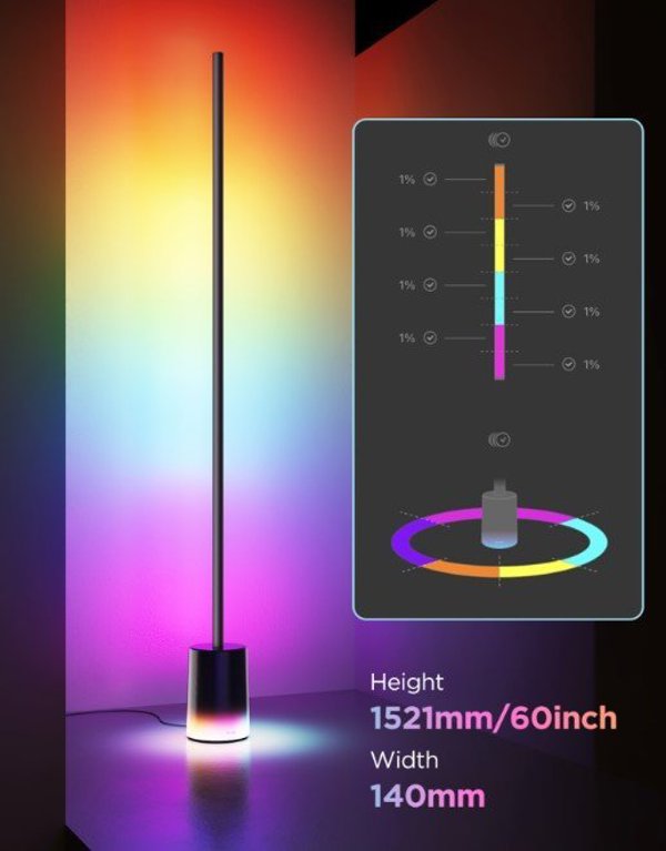 Λάμπα δαπέδου Govee Govee Floor Lamp 2 MATTER RGBICWW Smart λάμπα