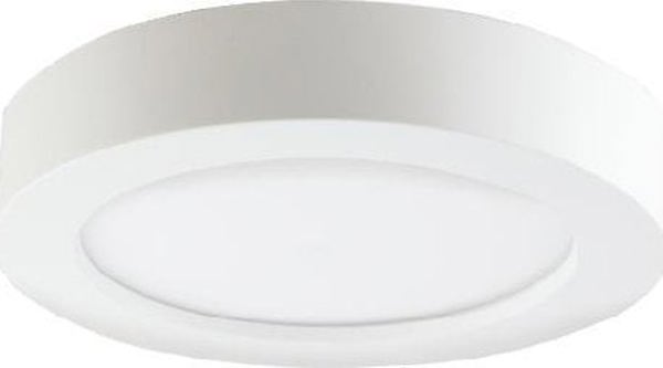 Φωτιστικό οροφής Orno CITY LED 12W, φωτιστικό downlight, επιφανειακής τοποθέτησης, στρογγυλό, 780lm, 3000K, λευκό, ενσωματωμένος μετασχηματιστής LED,AD-OD-6057WLX3