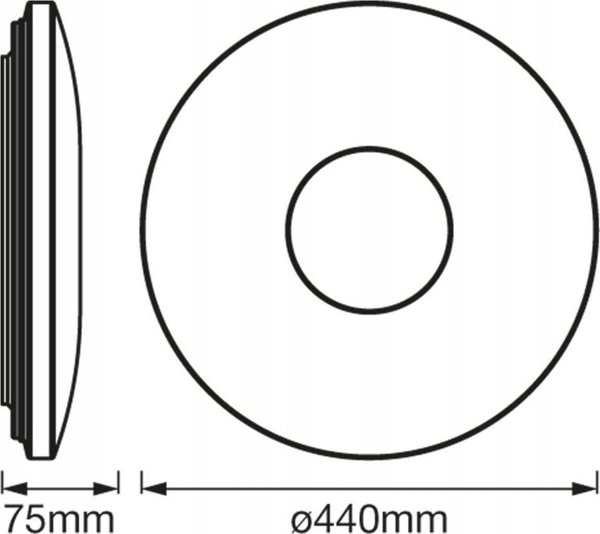 Φωτιστικό οροφής Ledvance ORBIS SENSOR CEILING LIGHT SPRK.RO.440MM