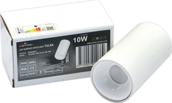 Lampa sufitowa Tope LUMINAIRE LED 10W 900LM 3000K WHITE