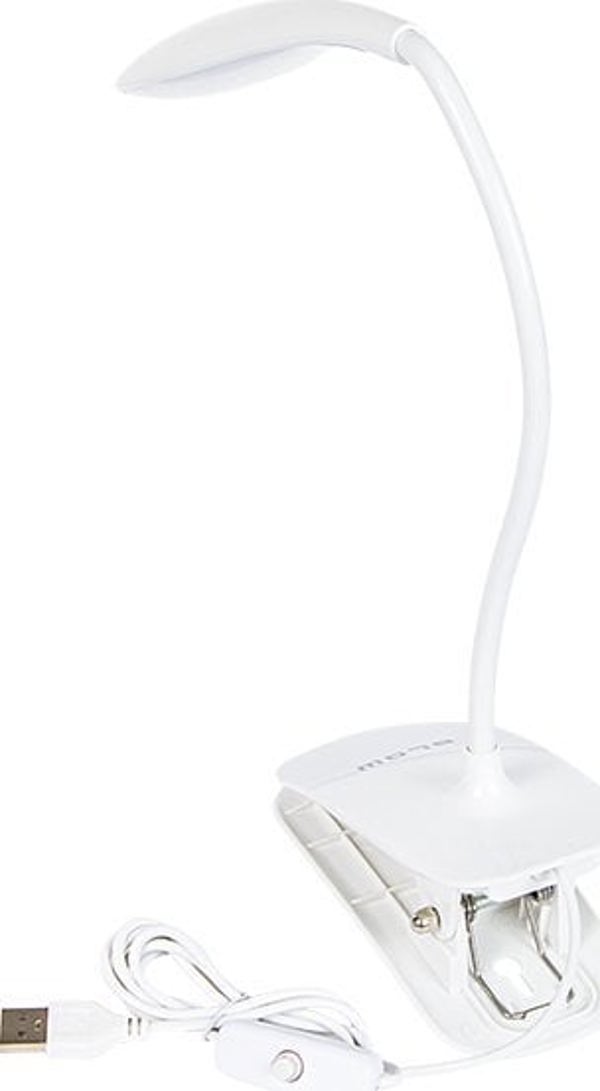 Επιτραπέζιο Φωτιστικό LED Blow LB-11 με Κλιπ, Λευκό