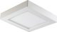 Φωτιστικό οροφής Orno LETI LED 24W, φωτιστικό downlight, επιφανειακής τοποθέτησης, τετράγωνο, 1900lm, 3000K, λευκό, ενσωματωμένος τροφοδοτικό LED,AD-OD-6075WLX3