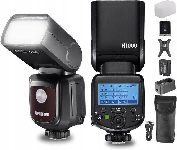 Jinbei Hi-900 Φωτιστικό Ρεπόρτερ με Καθολική Βάση για Επαγγελματική Χρήση