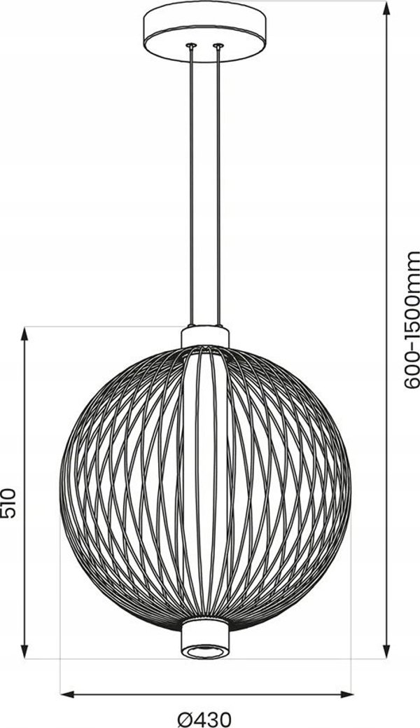 Φωτιστικό οροφής Milagro PENDANT LAMP KYOTO 32W LED 43CM
