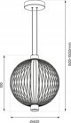 Φωτιστικό οροφής Milagro PENDANT LAMP KYOTO 32W LED 43CM