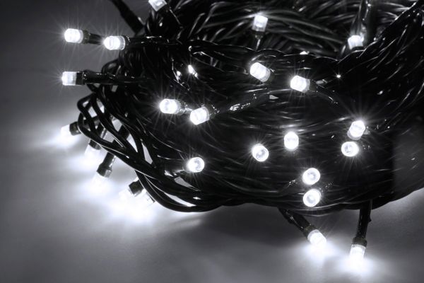 Λαμπάκια χριστουγεννιάτικα VIPOW 100 LED λευκά ψυχρά