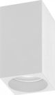Φωτιστικό οροφής Orno BARBRA DLS GU10 downlight max 50W, IP20, τετράγωνο, λευκό, αλουμίνιο