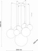 Φωτιστικό κρεμαστό TK Lighting PENDING LIGHT CADIX7XG9 4608 GOLD