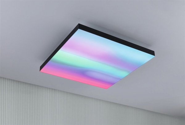 Φωτιστικό οροφής Paulmann Panel Velora Rainbow450x450mm 19W dynamicRGBW Μαύρο 230V μέταλλο