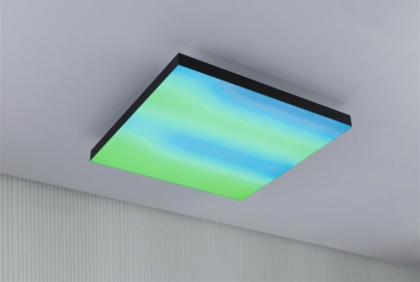 Φωτιστικό οροφής Paulmann Panel Velora Rainbow450x450mm 19W dynamicRGBW Μαύρο 230V μέταλλο