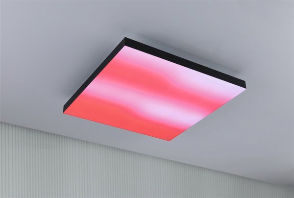 Φωτιστικό οροφής Paulmann Panel Velora Rainbow450x450mm 19W dynamicRGBW Μαύρο 230V μέταλλο