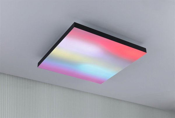 Φωτιστικό οροφής Paulmann Panel Velora Rainbow450x450mm 19W dynamicRGBW Μαύρο 230V μέταλλο