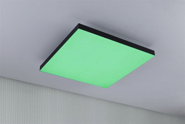 Φωτιστικό οροφής Paulmann Panel Velora Rainbow450x450mm 19W dynamicRGBW Μαύρο 230V μέταλλο