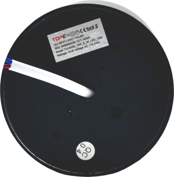 Φωτιστικό οροφής Tope LUMINAIRE LED 15W 1350LM 3000K BLACK