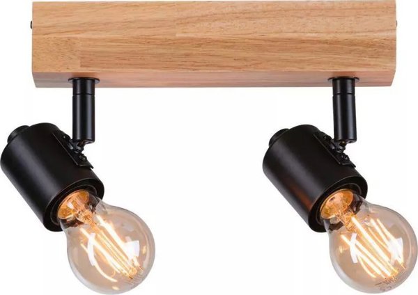 Φωτιστικό οροφής Paulmann Φωτιστικό οροφής Arvid max. 2x20W E27 230V μαύρο/ξύλο