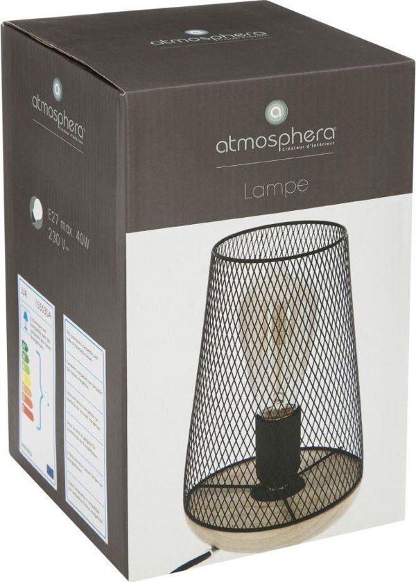 Επιτραπέζιο φωτιστικό Atmosphera μαύρο (155530A)
