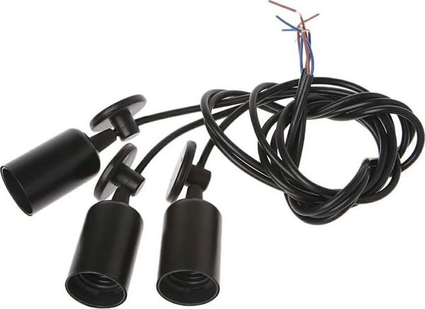 Κρεμαστό φωτιστικό ECpower Zd74c Φωτιστικό Οροφής Πολυέλαιος Αράχνη 3 Βραχίονες E27 Καθολικό