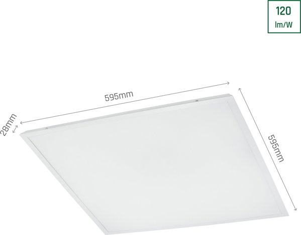 Φωτιστικό οροφής προμήθειας ALGIN LENS 40W NW 230V 120ST IP20 6060WH 14125409 5904433115292