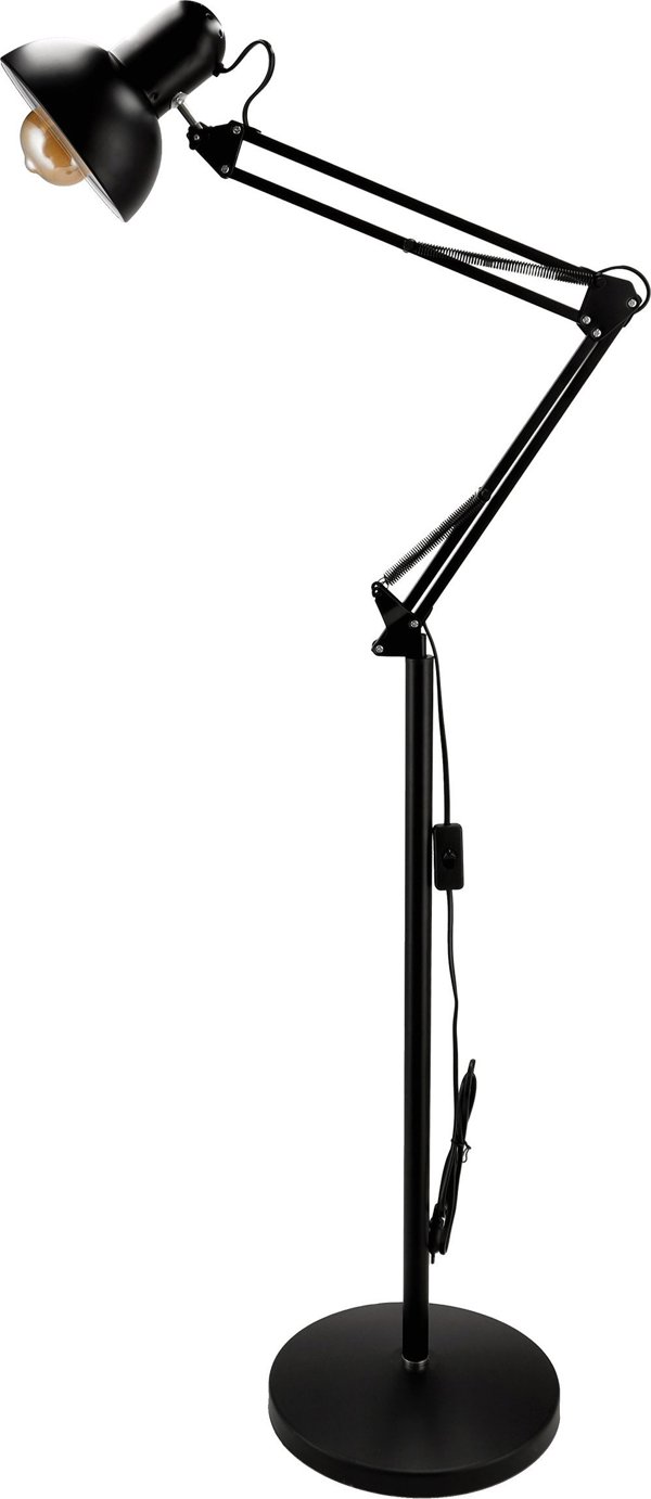 Λάμπα δαπέδου Orno LUWES λάμπα δαπέδου, 185 cm, E27, max. 18W, μαύρη