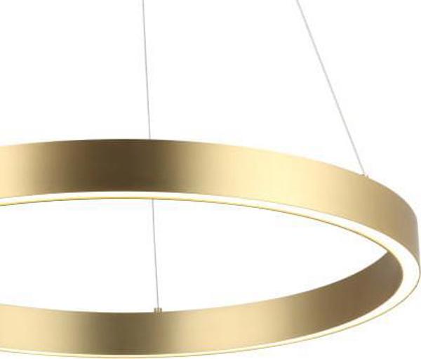 Κρεμαστό φωτιστικό Light Prestige Μεταλλικό φωτιστικό Midway χρυσό μενταγιόν για το σαλόνι 3000K 35W πάνω από το τραπέζι 11204309 5907629273356
