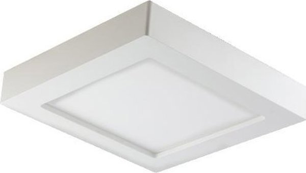 Φωτιστικό οροφής Orno LETI LED 9W, φωτιστικό downlight, επιφανειακής τοποθέτησης, τετράγωνο, 480lm, 3000,AD-OD-6060WLX3