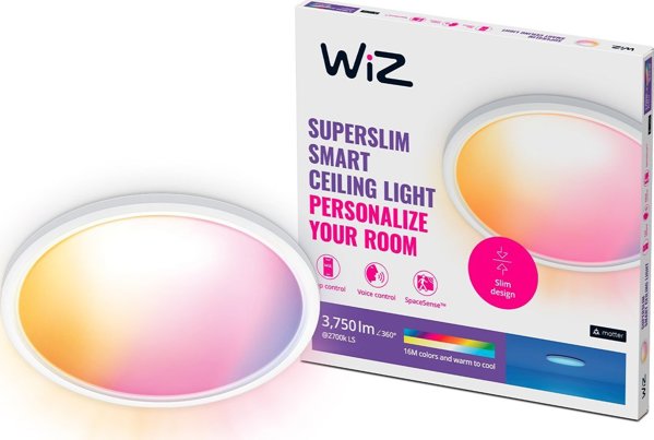 Φωτιστικό οροφής WiZ WiZ | Smart WiFi SuperSlim Ceiling 545mm, White | 32 W | 2200-6500 K (RGB)
