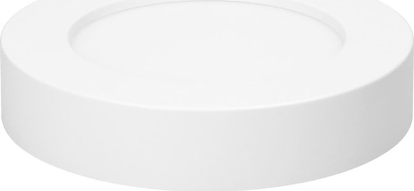 Φωτιστικό οροφής Orno CITY LED 18W, φωτιστικό downlight, επιφανειακής τοποθέτησης, στρογγυλό, 1600lm, 4000K, λευκό, ενσωματωμένος μετασχηματιστής LED