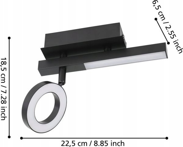 Φωτιστικό οροφής EGLO CEILING LED CARDILLIO 2 1/1 900513 BL