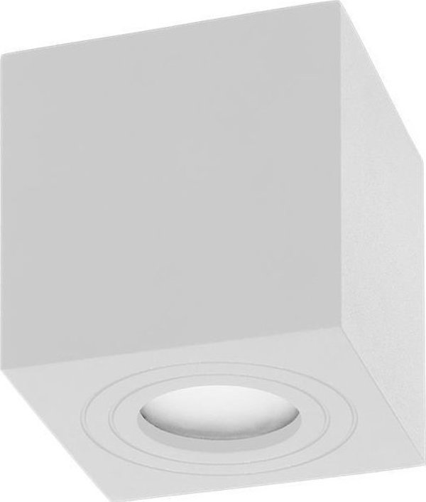 Φωτιστικό οροφής Orno MEGY DLS GU10 downlight max 50W, IP54, τετράγωνο, λευκό, αλουμίνιο,AD-OD-6143WGU10