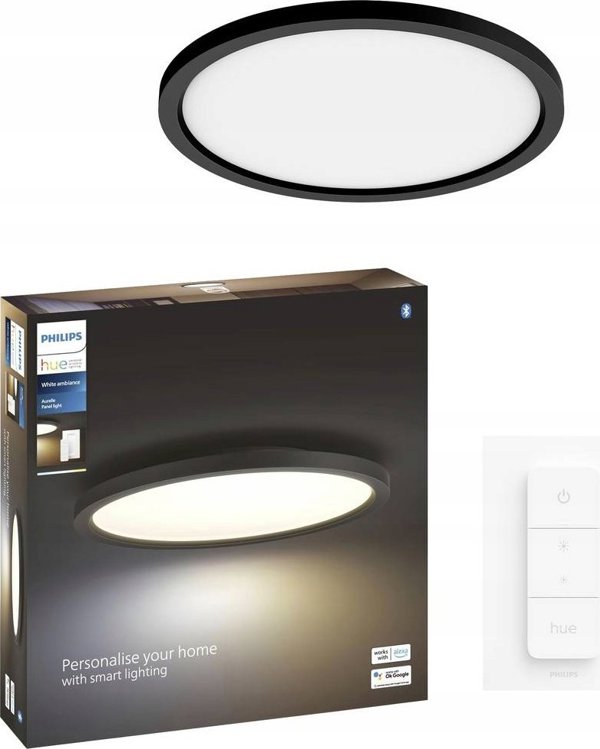 Lampa sufitowa Signify Philips Hue White Amb. Aurelle Panelleuchte rund Schw inkl DS