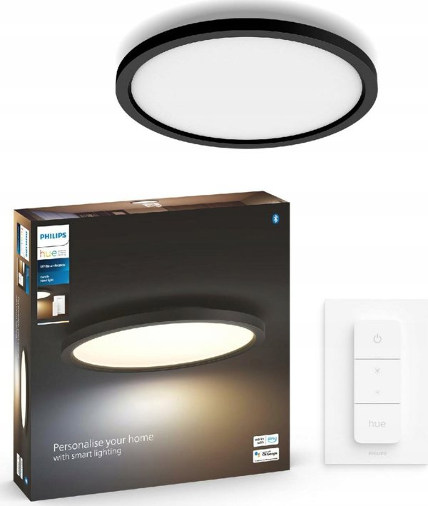 Lampa sufitowa Signify Philips Hue White Amb. Aurelle Panelleuchte rund Schw inkl DS