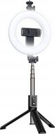 Φωτιστικό γραφείου XO XO ring light SS12 95cm LED + τρίποδο, μαύρο