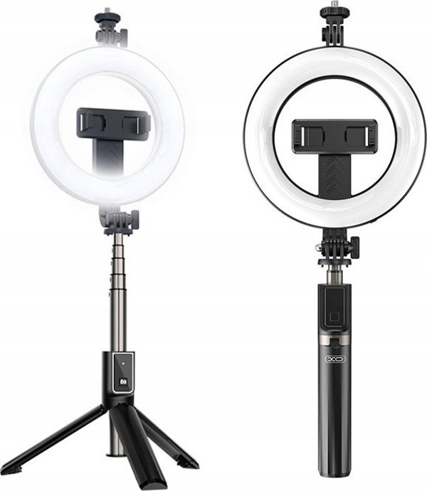 Φωτιστικό γραφείου XO XO ring light SS12 95cm LED + τρίποδο, μαύρο