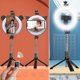 Φωτιστικό γραφείου XO XO ring light SS12 95cm LED + τρίποδο, μαύρο