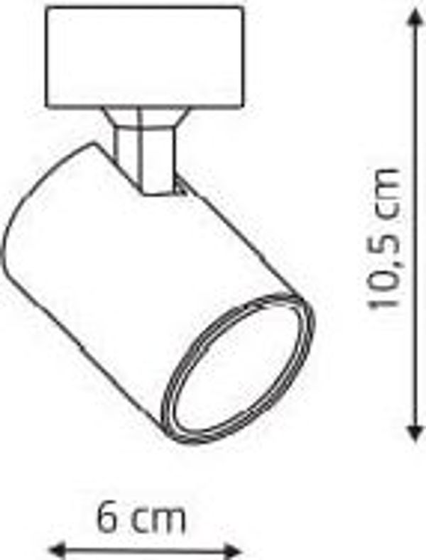 Lampa sufitowa Light Prestige Reflektor Snow 1 spot czarny (LP-731/1W BK) - Light Prestige