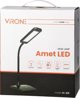 Orno Amet Επιτραπέζιο Φωτιστικό Γραφείου LED 6W 360lm 3000K Dimmer Μαύρο (DL-8/B)