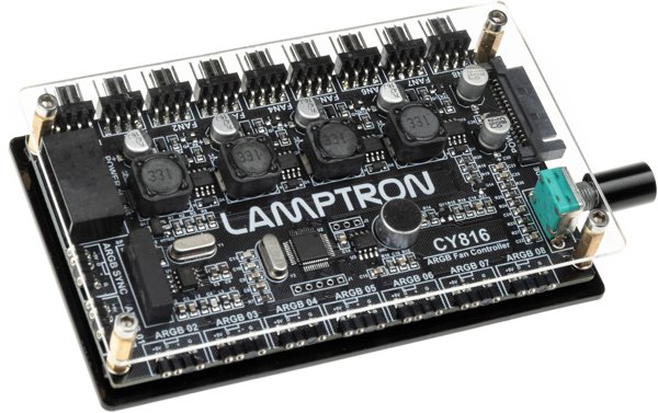 Lamptron CY816 Ελεγκτής Ανεμιστήρων και ARGB Φωτισμού - Μαύρο