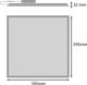 Φωτιστικό οροφής Ledvance LAMP LED PANEL COMP 33W 840 3630LM 60X60
