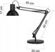 Επιτραπέζιο φωτιστικό Unilux Bordlampe Unilux Success LED, βραχίονας 80 cm, μαύρο